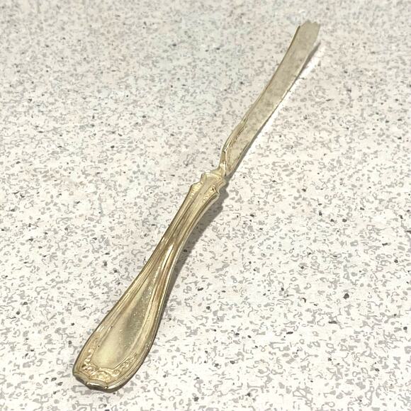 Oneida Silverplate Twisted Handle Butter Knife Spreader Irving Garland 1916 - Picture 7 of 8